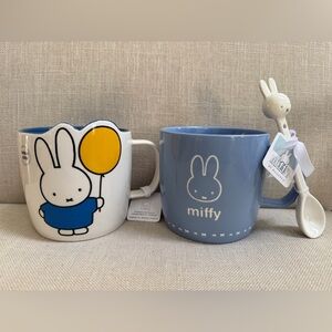 NWT. Miffy Set of Two Mugs, OS